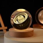 3D Art Crystal Ball Saturn Lamp