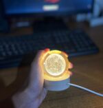 3D Art Crystal Ball Moon Lamp - Image 2