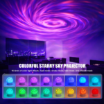 Aurora Borealis 2 in 1 Light with Remote Control, 16 Colors & 4 Modes - Image 3